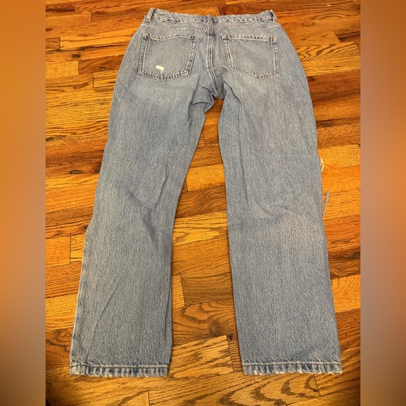 Garage Mom Distressed Light Blue Jeans - Picture 4 of 4